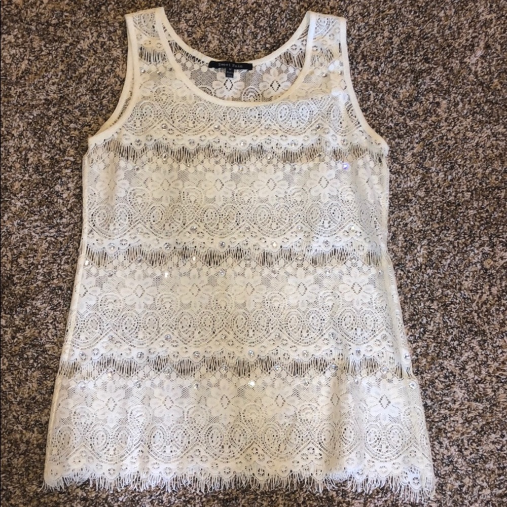 Lace tank top